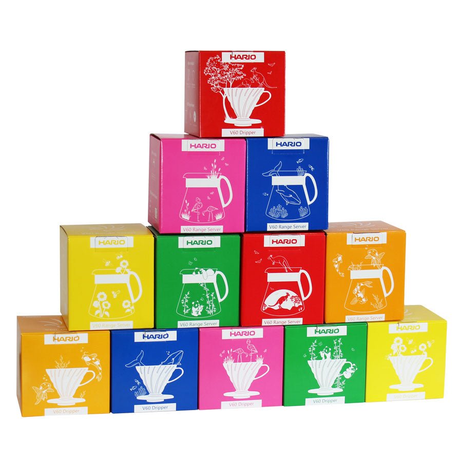 Set Hario V60 Candy Edition Filter und Kanne 02 - Eskaro - Esser Kaffeerösterei und Handelsgesellschaft mbH