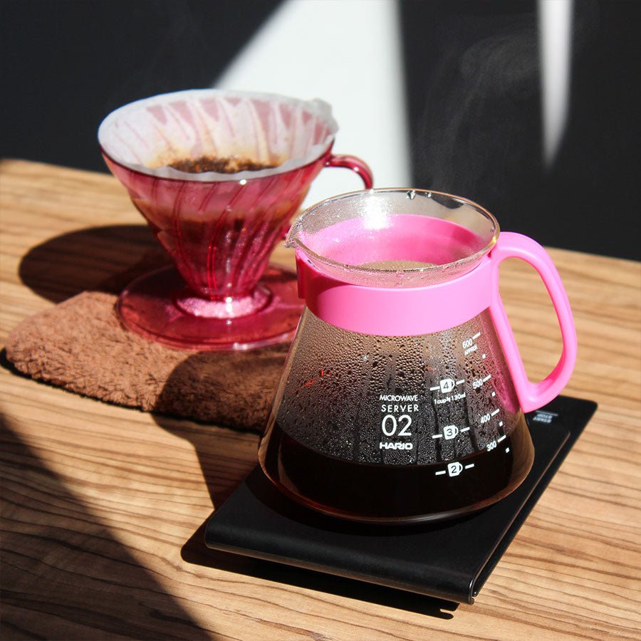 Set Hario V60 Candy Edition Filter und Kanne 02 - Eskaro - Esser Kaffeerösterei und Handelsgesellschaft mbH