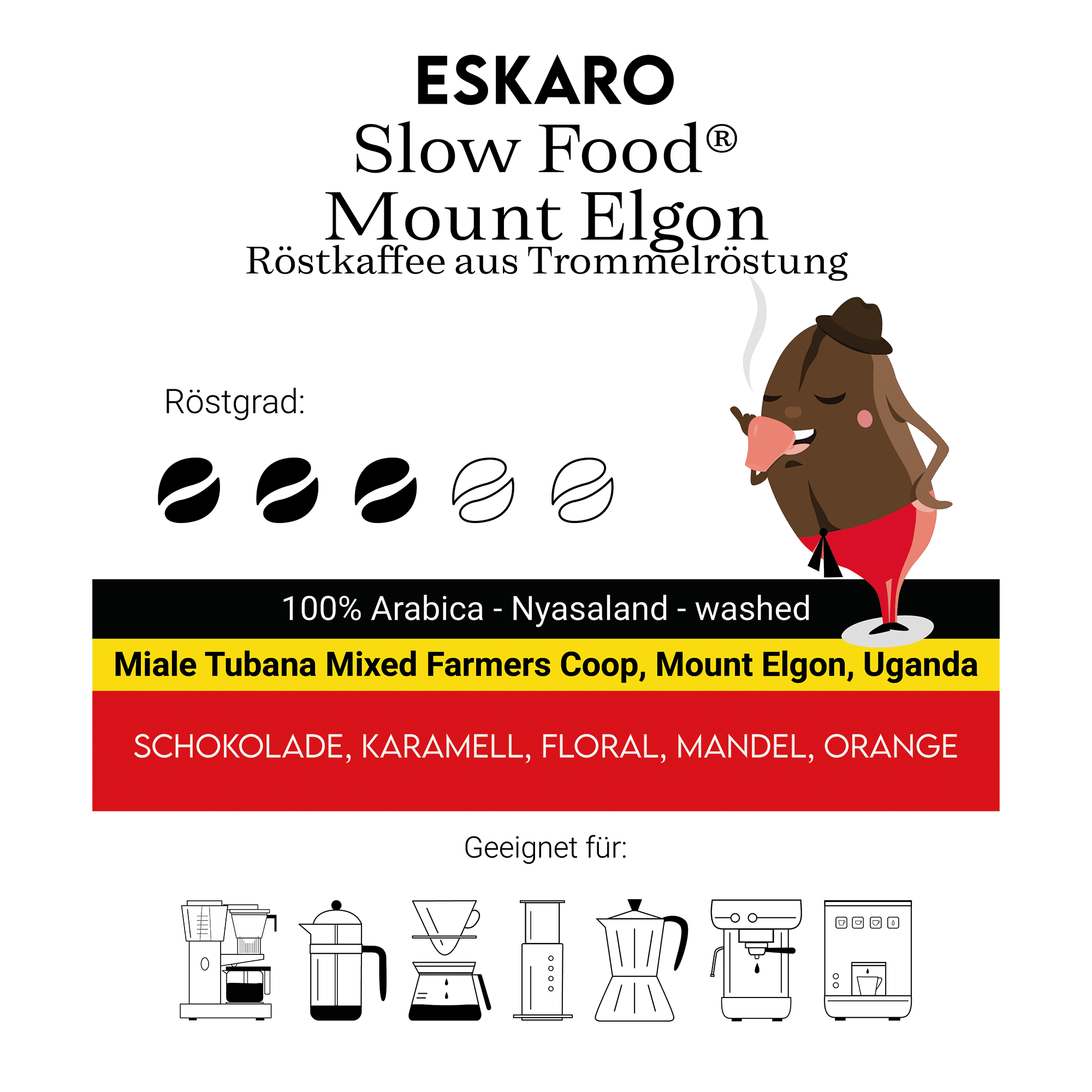 Slow Food® Mount Elgon - Eskaro - Esser Kaffeerösterei und Handelsgesellschaft mbH