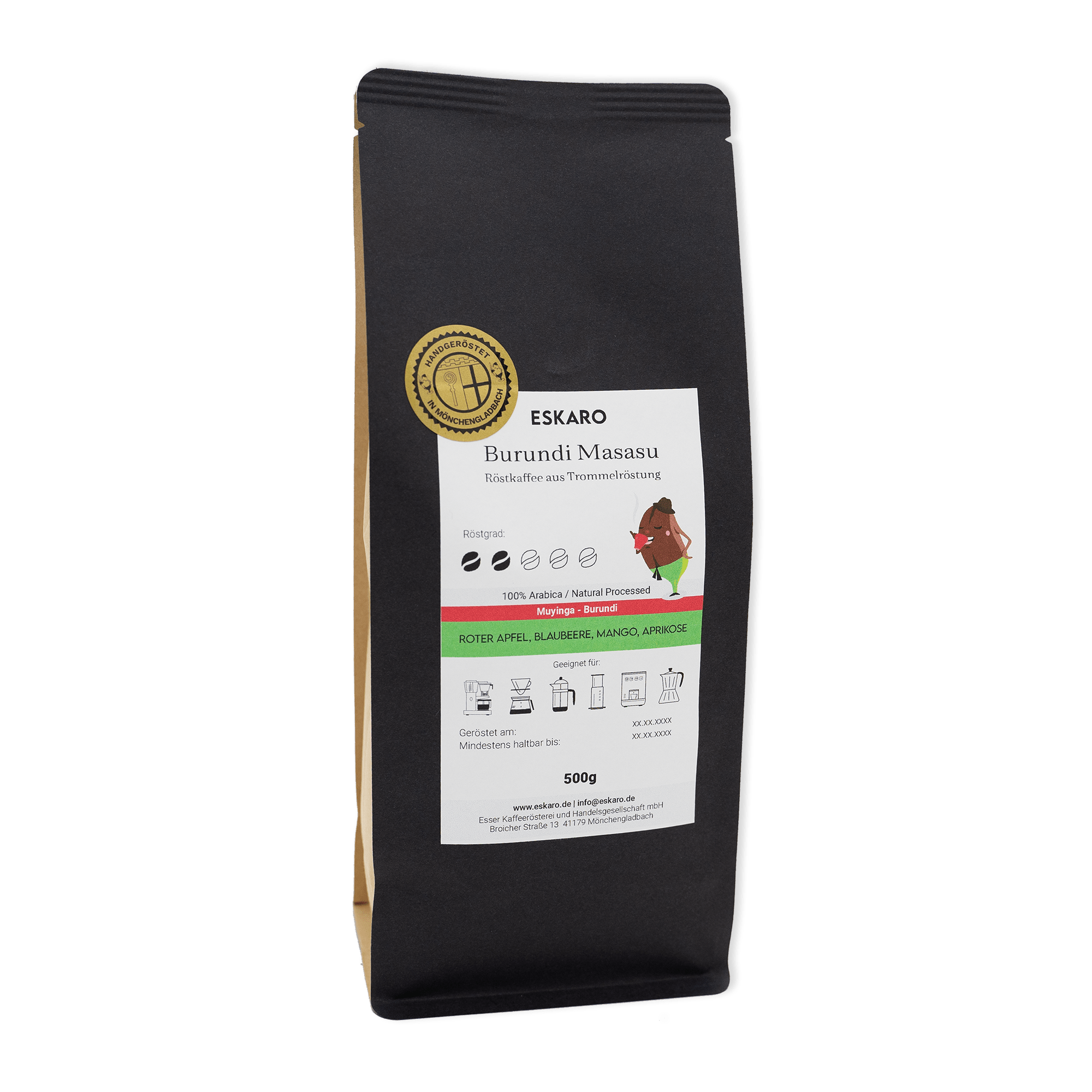 Sommer2024 Coldbrewbereiter Slow Drip Brewer Shizuku inkl. 250g Spezialitätenkaffee Burundi Masasu - Eskaro - Esser Kaffeerösterei und Handelsgesellschaft mbH