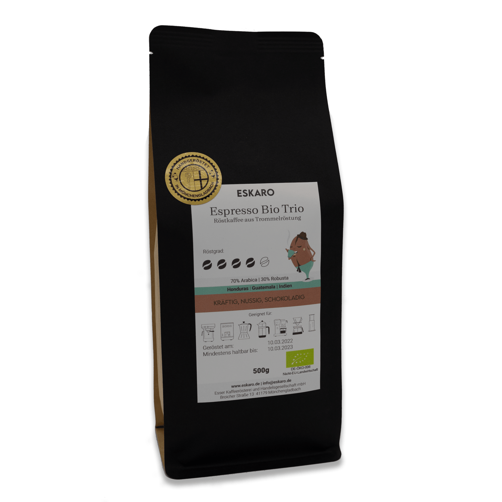 Eskaro Espresso Bio Trio - Eskaro - Esser Kaffeerösterei und Handelsgesellschaft mbH