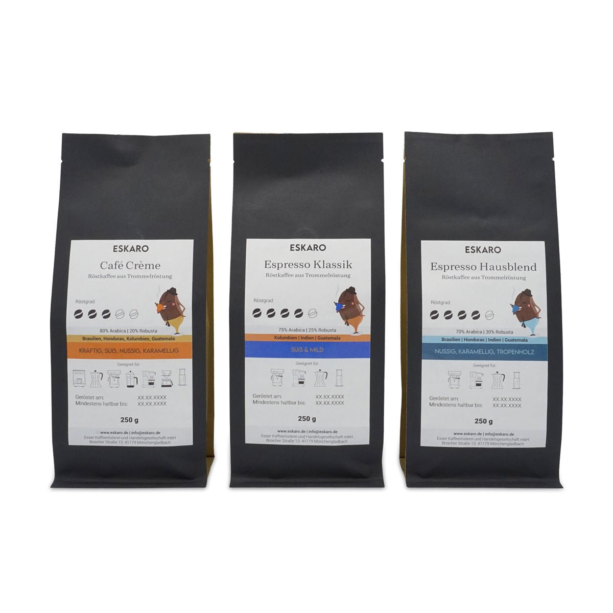 Probierpaket Espresso - Eskaro - Esser Kaffeerösterei und Handelsgesellschaft mbH